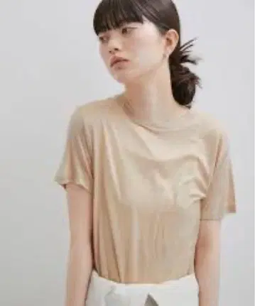 베이스레인지 밤부 티셔츠 베이지 xs