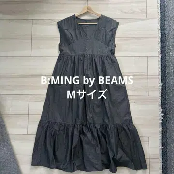 B:MING by BEAMS 티어드 원피스 다크 그레이