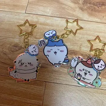 치이카와 한국 한정 아크릴 키링 하치와레 랏코 크리만쥬