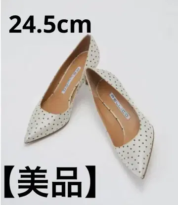 [새상품급] PELLICO 도트 무늬 하이힐