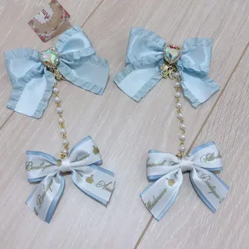 펄 체인 리본 클립