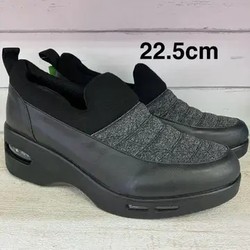 44 MARIKA 새상품 캐주얼 슬립온 신발 블랙 22.5cm