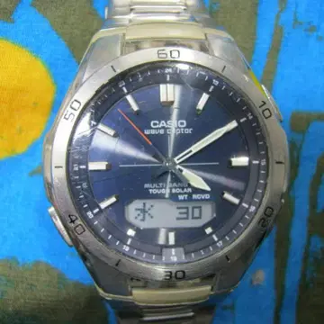 CASIO 전파 솔라 WVA-M640 WAVE CEPTOR 다크 네이비