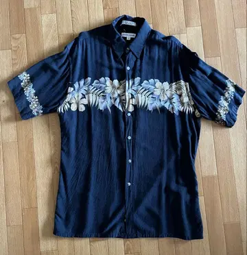 pierre cardin 알로하 셔츠 M 네이비