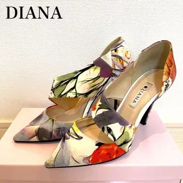 DIANA 플라워 프린트 하이힐 펌프스