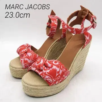 MARC JACOBS 샌들 통굽 웨지솔 23cm 오렌지