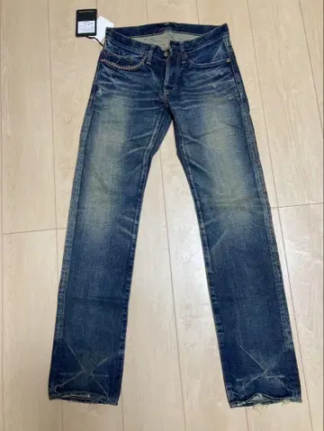 HYSTERIC GLAMOUR 데미지 가공 스트레이트 청바지