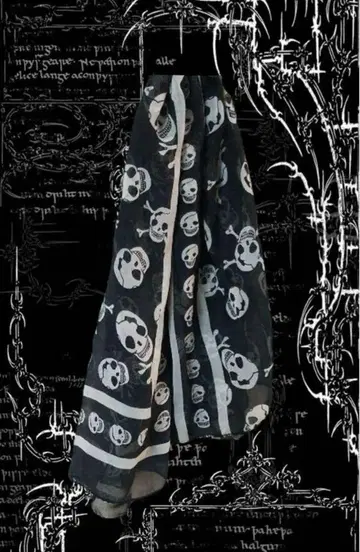 Alexander McQUEEN 스타일 스톨 해골