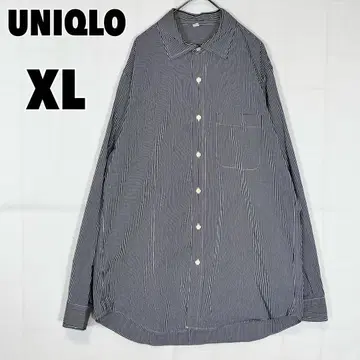 UNIQLO 유니클로 (XL) 스트라이프 패턴 셔츠 면100% 올드