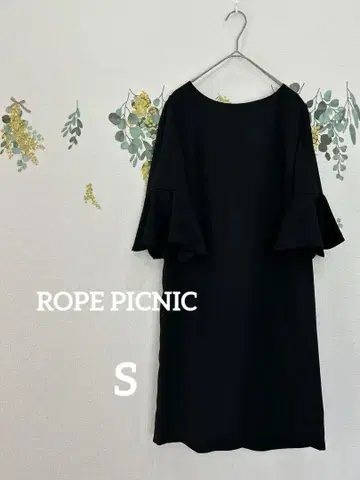 ROPE PICNIC 로페피크닉 플레어 슬리브 원피스 블랙 포멀