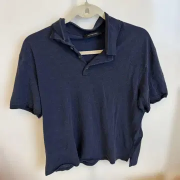 Ermenegildo Zegna 네이비 피케 셔츠 L