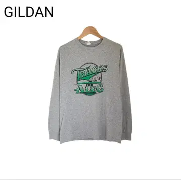 GILDAN 티셔츠 긴팔 빅 프린트 백 프린트 애니멀 소 농장