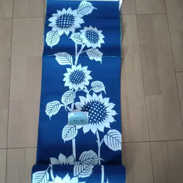 해바라기 무늬 면 100% 유카타 옷감