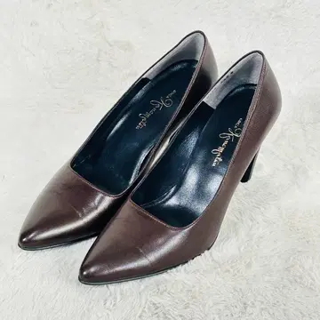 [긴자 카네마츠] 다크 브라운 9cm 힐 스틸레토 하이힐