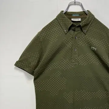 LACOSTE 라코스테 반팔 피케 셔츠 자수 로고 구제 의류