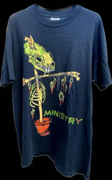 90s MINISTRY 패스헤드 티셔츠 L USA제 빈티지