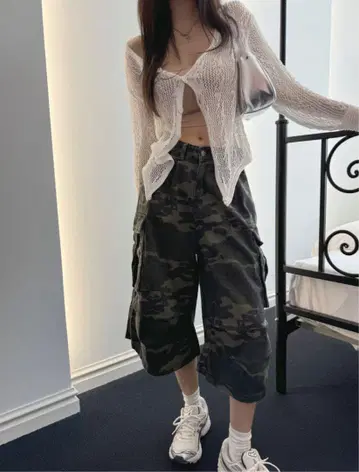 버뮤다 팬츠 하프 팬츠 M 사이즈