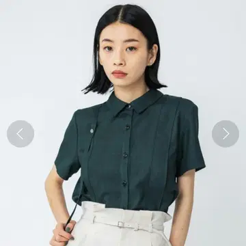 UNITED TOKYO 린넨 라이크 숏 칼라 셔츠