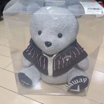 Callaway 베어 봉제 인형 그레이 스트라이프 자켓