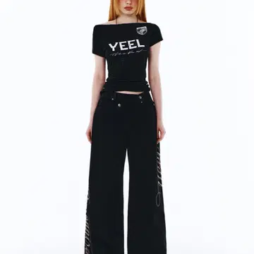 韓国商品/YEEL YEEL RACING ASYMMETRIC T-SHIRT 韓国商品/YEEL YEEL RACING ASYMMETRIC T-SHIRT MUSINSA