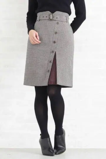 바디 드레싱 디럭스 택 포함 새상품 타이트 스커트 브라운 2 C8171