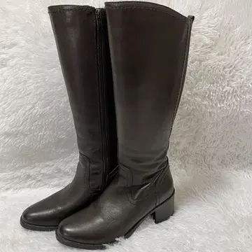 [ 새상품급 ] 지아노발렌티노 롱부츠 브라운 소가죽 23~23.5
