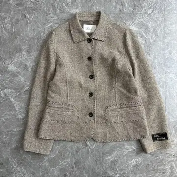 ROSASE CLUB (L) 셔츠 자켓*울 혼방*속기모*체크*