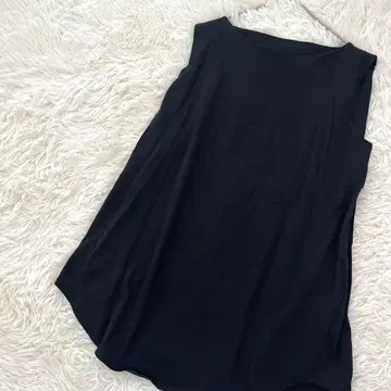 안티카 patterntorso 슬리브리스 튜닉 면100 블랙