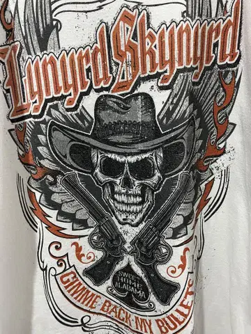 Lynyrd Skynyrd 레이너드 스키너드 T셔츠 화이트 L 사이즈