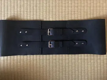 가죽 오비 블랙 오일 터치 가죽