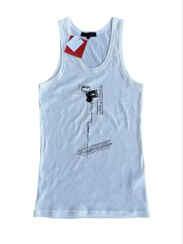 graphics design tight rib tank top