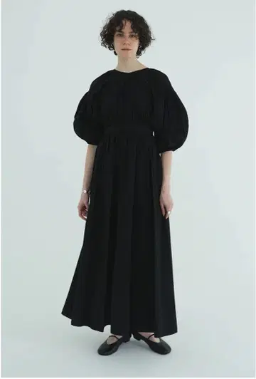 [ CLANE ] BACK SCHOEN GATHER ONEPIECE