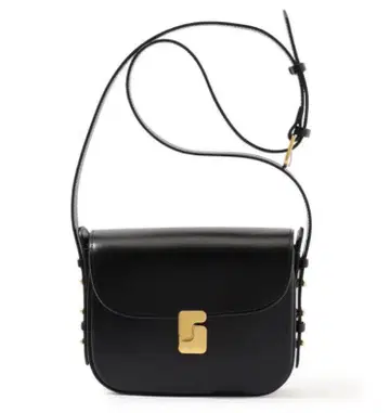 Soeur BELLISSIMA MINI 블랙 가죽 숄더백