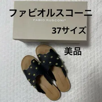 FABIO RUSCONI 파비오 루스코니 스터드 샌들 37 새상품급