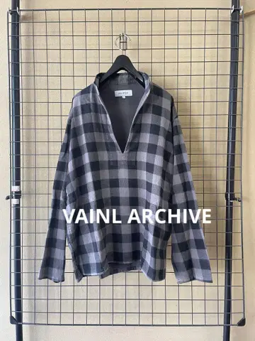 VAINL ARCHIVE 바inal 아카이브 블록 체크 풀오버