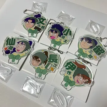 닌타마 란타로 데코 부채 키체인 6학년 세트