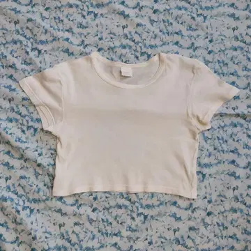 Calvin Klein 숏 기장 T셔츠 S 화이트