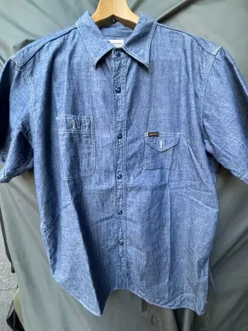 Pherrow's Shirt Stormy Blue Mfg. 데님 셔츠