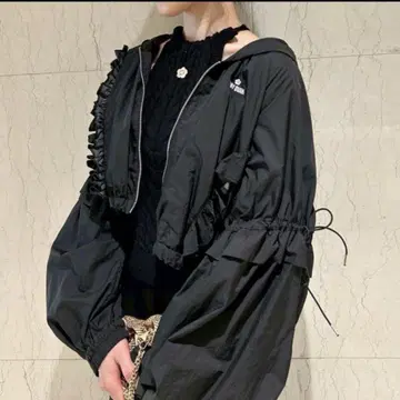 LILY BROWN x MARY QUANT ] UV 컷 프릴 시어 블루종