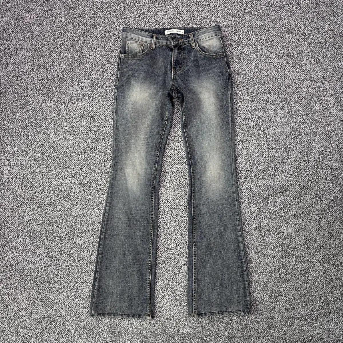 パンツ Bohemian Seoul Pocket Wide Denim Pants M Jeans for Women Trendy Y2k Flared Denim Pants High Waisted
