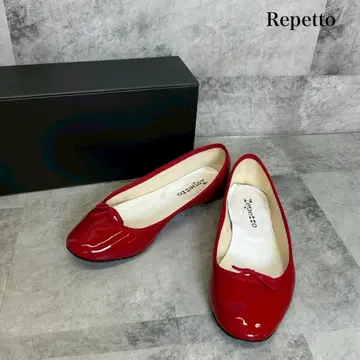 repetto 빨간색 에나멜 발레 슈즈 프랑스제 39.5 RG110