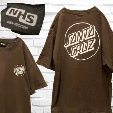 SANTA CRUZ 티셔츠 NHS 빈티지 페이드 브라운 XL