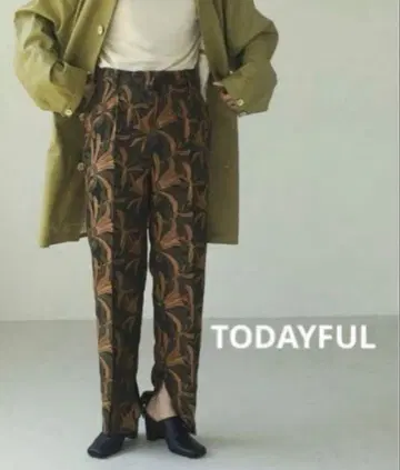 [새상품급] TODAYFUL 자카드 슬릿 트라우저 투데이풀 38