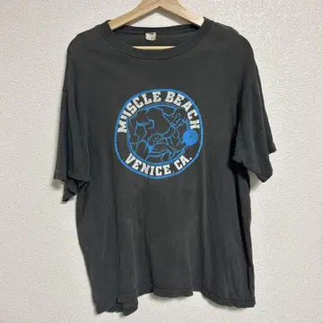 빈티지 90년대 MUSCLE BEACH 티셔츠 XL USA 제