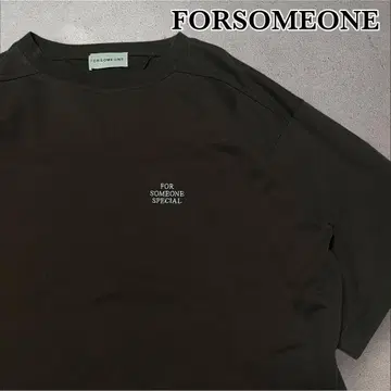 FORSOMEONE SP S/S Tee 오버사이즈 브라운