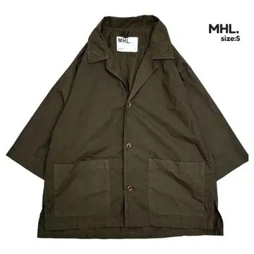 MHL. 엠에이치엘 반팔 셔츠 린넨 혼방 오픈 카라 S
