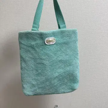 페일러 타월 원단 토트백 민트 그린