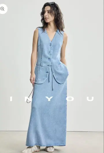 데님 셋업 오로라 부티크 L