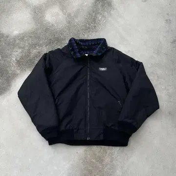 90s L.L.Bean 웜업 자켓 올 패턴 블랙 컬러 y2k