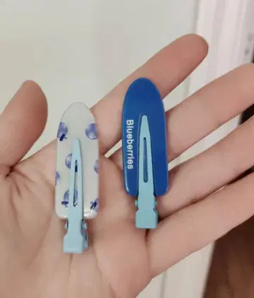 블루 헤어핀 2개 세트